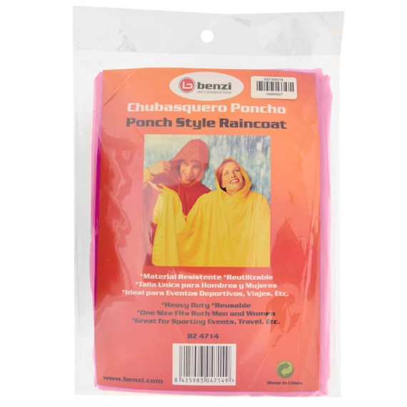 BENZI Capa / Poncho de Emergência BZ4714 Rosa | Ref. 288.BZ4714R