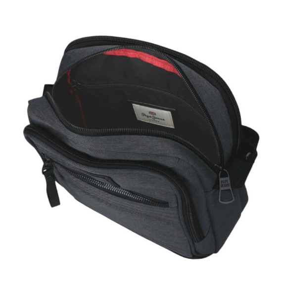 Bolsa de Tiracolo p/ Tablet 2C PEPE JEANS Whitton Preta | Ref. 186.7325741 Bolsa de Tiracolo p/ Tablet 2C PEPE JEANS Whitton Preta | Ref. 186.7325741