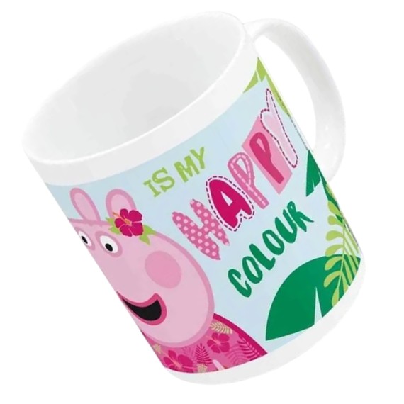 Caneca de Porcelana 325ml Peppa Pig HAVING FUN Multicolor | Ref. 248.20102 Caneca de Porcelana 325ml Peppa Pig HAVING FUN Multicolor | Ref. 248.20102