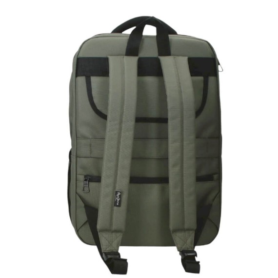 Mochila Grande p/ Portátil 15.6” 2C Adap PEPE JEANS Matlock Caqui | Ref. 186.7312742