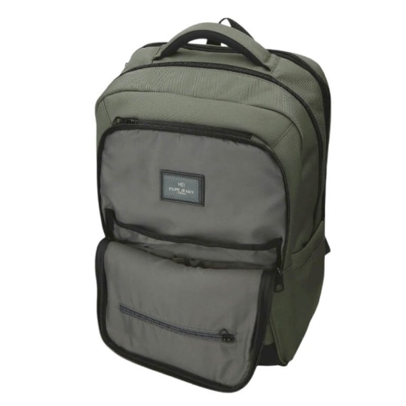 Mochila Grande p/ Portátil 15.6” 2C Adap PEPE JEANS Matlock Caqui | Ref. 186.7312742