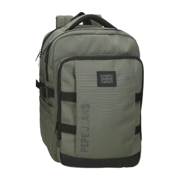 Mochila p/ Portátil 15.6” 2C Adap. PEPE JEANS Matlock Caqui | Ref. 186.7312342