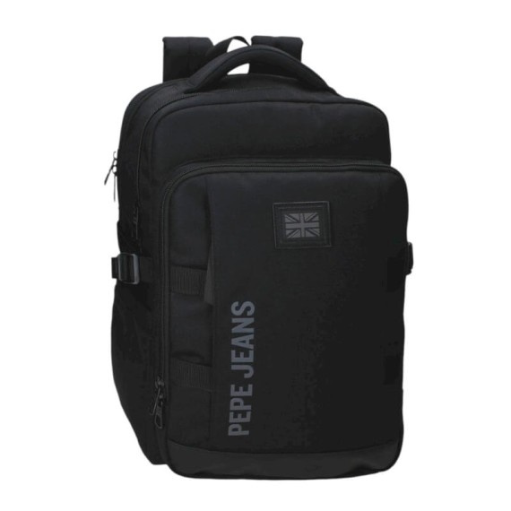 Mochila p/ Portátil 15.6” 2C Adap. PEPE JEANS Matlock Preta | Ref. 186.7312341