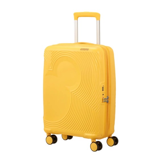 AT Mala de Cabine 55cm 4R Exp. Mickey Magic Amarelo Floral | Ref. 92.158710-A842