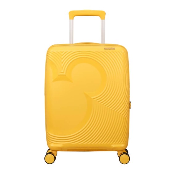 AT Mala de Cabine 55cm 4R Exp. Mickey Magic Amarelo Floral | Ref. 92.158710-A842