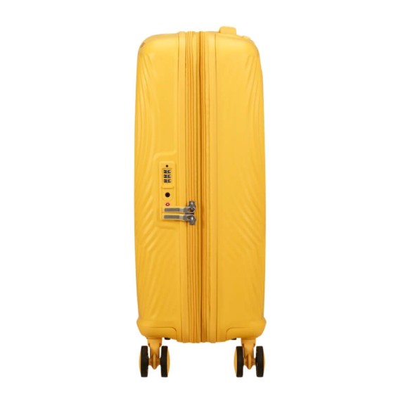 AT Mala de Cabine 55cm 4R Exp. Mickey Magic Amarelo Floral | Ref. 92.158710-A842