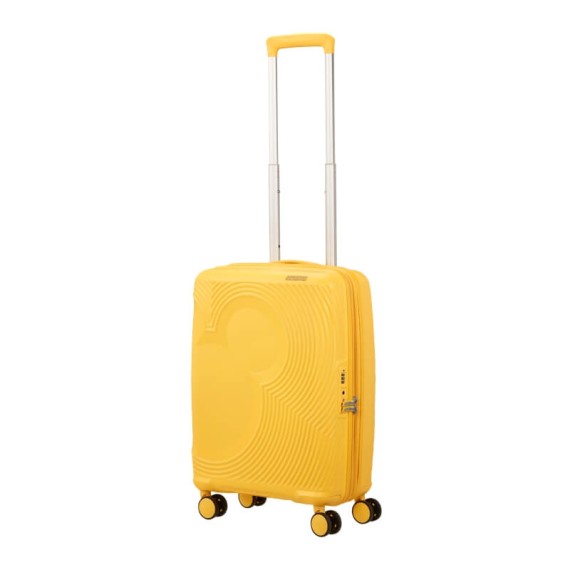 AT Mala de Cabine 55cm 4R Exp. Mickey Magic Amarelo Floral | Ref. 92.158710-A842