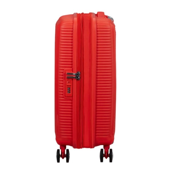 AT Mala de Cabine 55cm 4R Exp. SoundBox Laranja Néon | Ref. 92.88472-D963 AT Mala de Cabine 55cm 4R Exp. SoundBox Laranja Néon | Ref. 92.88472-D963