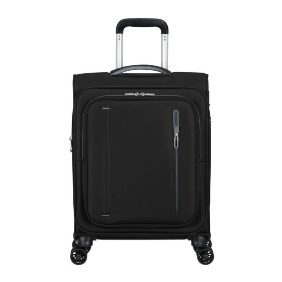 AT Mala de Cabine / Trolley 55cm 4R Exp. CloudRider Preto Jet | Ref. 92.157365-1465