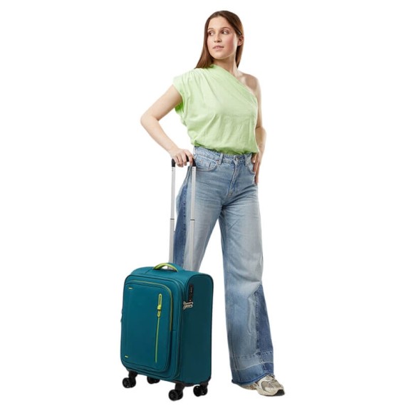 AT Mala de Cabine / Trolley 55cm 4R Exp. CloudRider Verde Petróleo | Ref. 92.157365-D834