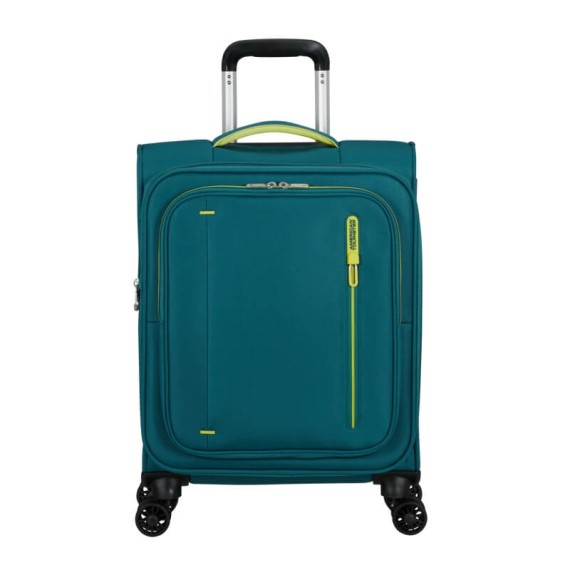 AT Mala de Cabine / Trolley 55cm 4R Exp. CloudRider Verde Petróleo | Ref. 92.157365-D834