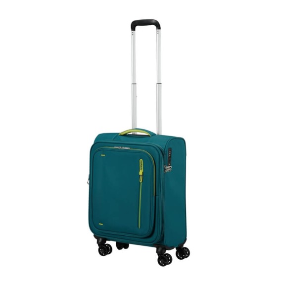 AT Mala de Cabine / Trolley 55cm 4R Exp. CloudRider Verde Petróleo | Ref. 92.157365-D834