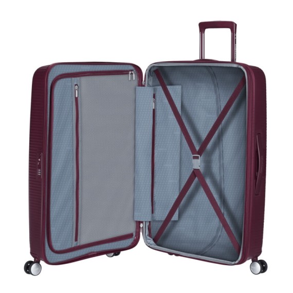 AT Mala de Viagem Grande 77cm 4R Exp. SoundBox Cereja Silvestre | Ref.  92.88474-T505 AT Mala de Viagem Grande 77cm 4R Exp. SoundBox Cereja Silvestre | Ref.  92.88474-T505