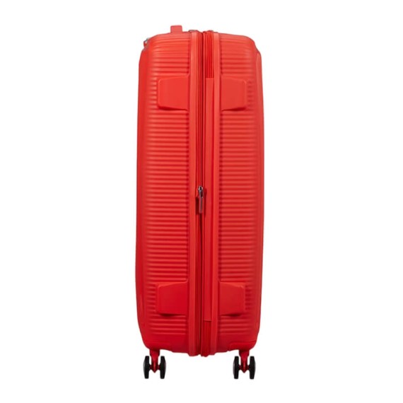 AT Mala de Viagem Grande 77cm 4R Exp. SoundBox Laranja Néon | Ref. 92.88474-D963 AT Mala de Viagem Grande 77cm 4R Exp. SoundBox Laranja Néon | Ref. 92.88474-D963