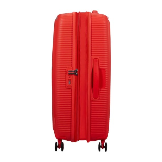 AT Mala de Viagem Grande 77cm 4R Exp. SoundBox Laranja Néon | Ref. 92.88474-D963 AT Mala de Viagem Grande 77cm 4R Exp. SoundBox Laranja Néon | Ref. 92.88474-D963