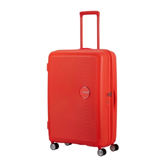 AT Mala de Viagem Grande 77cm 4R Exp. SoundBox Laranja Néon | Ref. 92.88474-D963 AT Mala de Viagem Grande 77cm 4R Exp. SoundBox Laranja Néon | Ref. 92.88474-D963