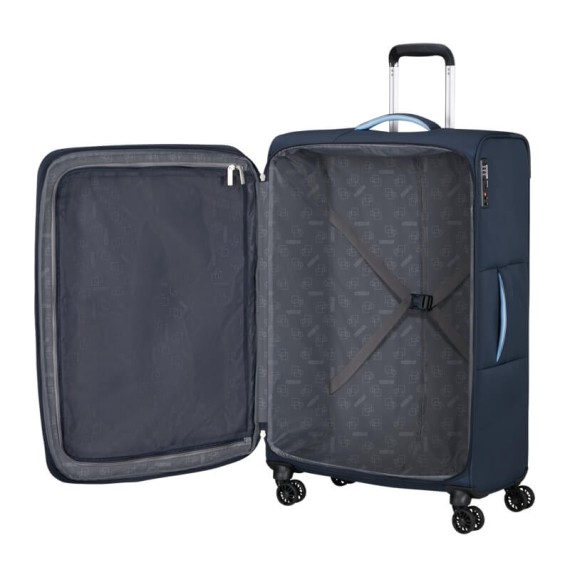 AT Mala de Viagem Grande 78cm 4R Exp. CloudRider Azul Marinho | Ref. 92.157367-9486