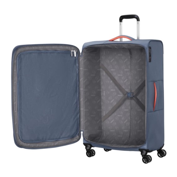 AT Mala de Viagem Grande 78cm 4R Exp. CloudRider Azul Pedra | Ref. 92.157367-E612