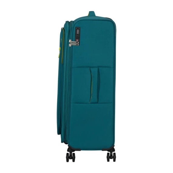 AT Mala de Viagem Grande 78cm 4R Exp. CloudRider Verde Petróleo | Ref. 92.157367-D834