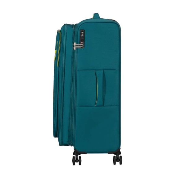 AT Mala de Viagem Grande 78cm 4R Exp. CloudRider Verde Petróleo | Ref. 92.157367-D834