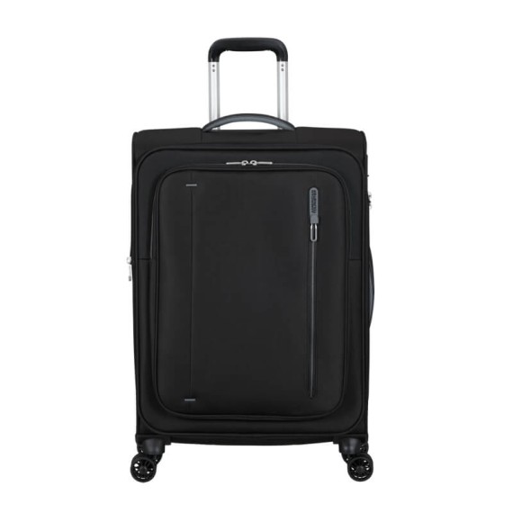 AT Mala de Viagem Média 67cm 4R Exp. CloudRider Preto Jet | Ref. 92.157366-1465