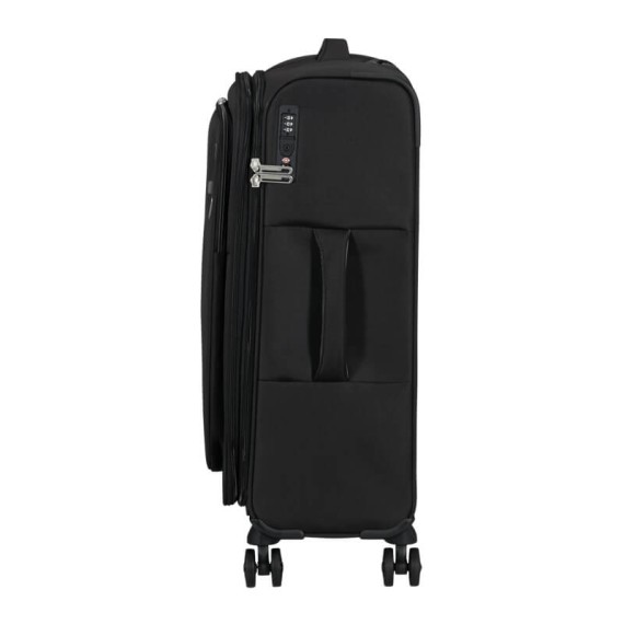 AT Mala de Viagem Média 67cm 4R Exp. CloudRider Preto Jet | Ref. 92.157366-1465