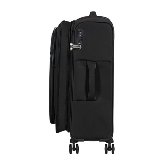 AT Mala de Viagem Média 67cm 4R Exp. CloudRider Preto Jet | Ref. 92.157366-1465