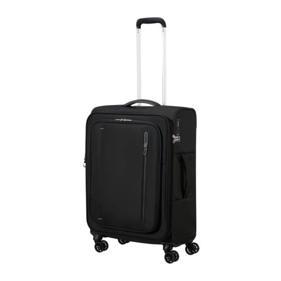 AT Mala de Viagem Média 67cm 4R Exp. CloudRider Preto Jet | Ref. 92.157366-1465