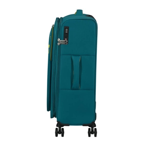 AT Mala de Viagem Média 67cm 4R Exp. CloudRider Verde Petróleo | Ref. 92.157366-D834 AT Mala de Viagem Média 67cm 4R Exp. CloudRider Verde Petróleo | Ref. 92.157366-D834