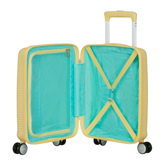 AT Mala de Viagem Pequena 47cm 4R Soundbox Mini Amarelo Pastel | Ref. 92.152934-1661