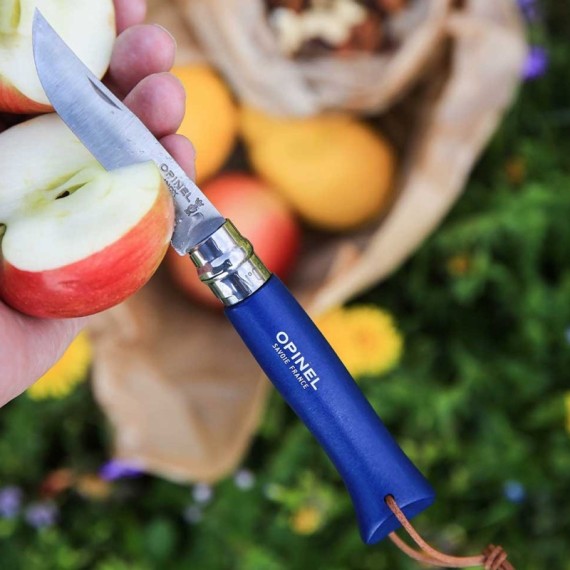 Conjunto Canivete OPINEL N.º 08 Trekking Azul c/ cordão + Bolsa | Ref. 314.OP001891