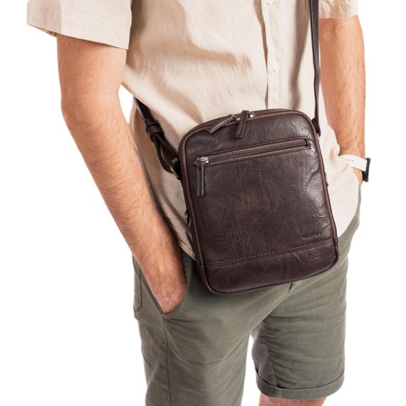 Bolsa de Tiracolo 2C para Homem MATTIES Classic Sport Castanha | Ref. 132.4027680