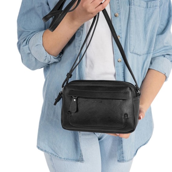 Bolsa de Tiracolo 2C para Senhora MATTIES Esmeralda Preta | Ref. 132.2321120