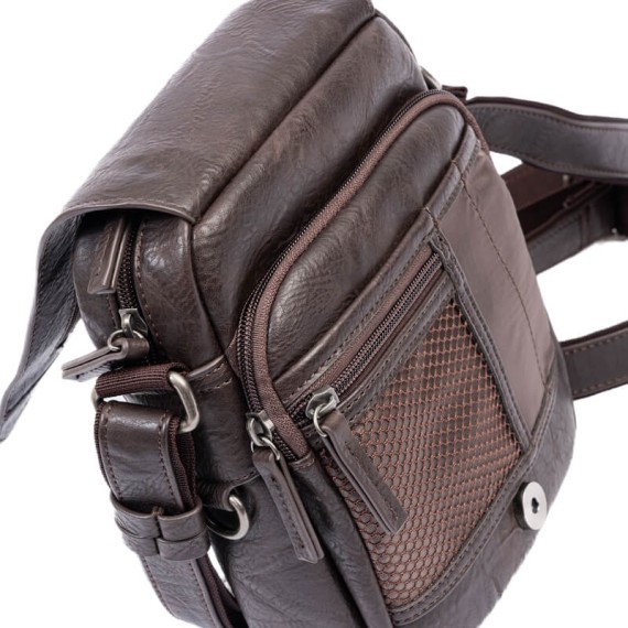 Bolsa de Tiracolo c/ Aba Frontal MATTIES Classic Sport Castanha | Ref. 132.4027180