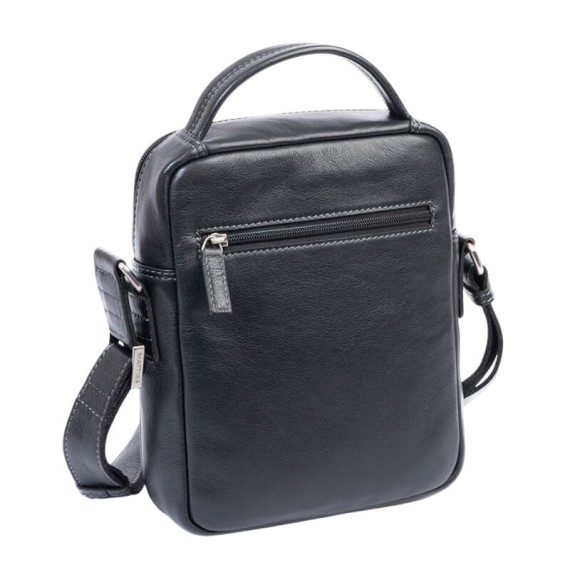 Bolsa de Tiracolo c/Asa de Mão MATTIES Pioneer Leather Preta | Ref. 132.4034220