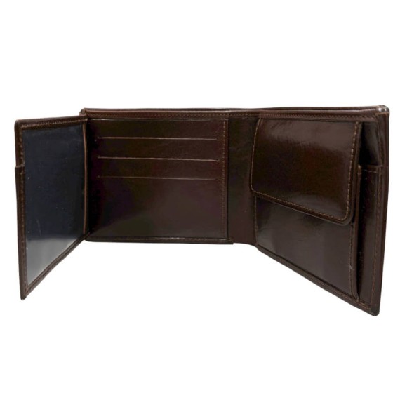 Carteira Horizontal c/ Porta-Moedas 7CC F.ANTUNES 90 Castanha | Ref. 183.90C