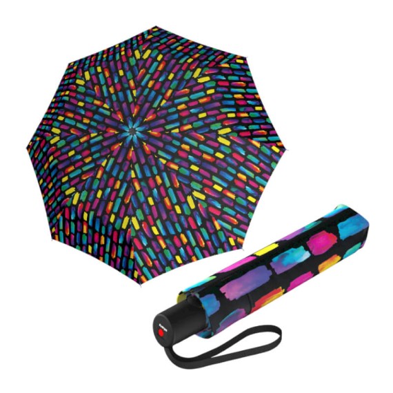 Guarda-Chuva KNIRPS Dobrável A.200 Médio Duomatic Create Black | Ref. 300.9572018542