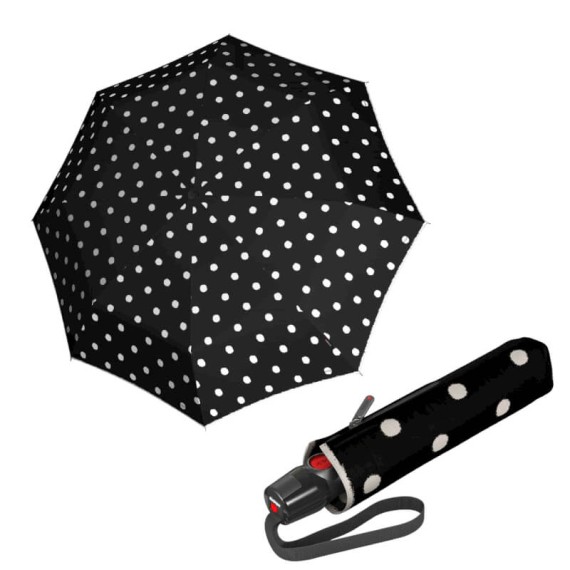 Guarda-Chuva KNRIPS Dobrável T.200 Médio Duomatic Dot Art Black | Ref. 300.9532014901