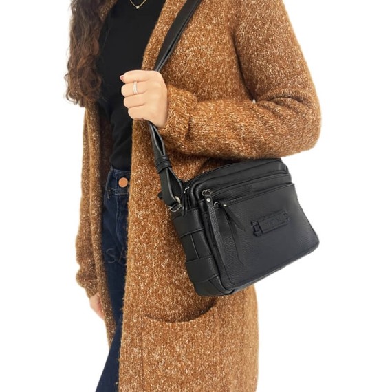 Mala Tiracolo de Senhora MATTIES Classic Preta | Ref. 132.2198520