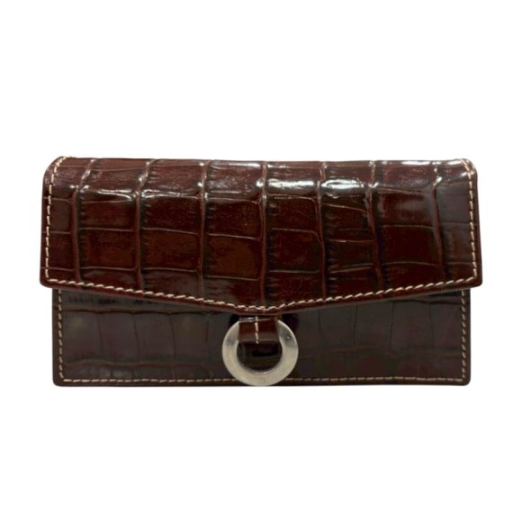 Porta Lenços de Senhora F.ANTUNES 53/151 Croco Castanho | Ref. 100.53/151