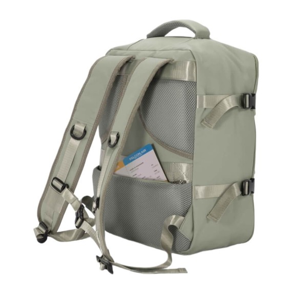 BENZI Mochila Ryanair/Vueling/Wizz 40x30x20cm Verde Seco | Ref. 288.BZ5897V