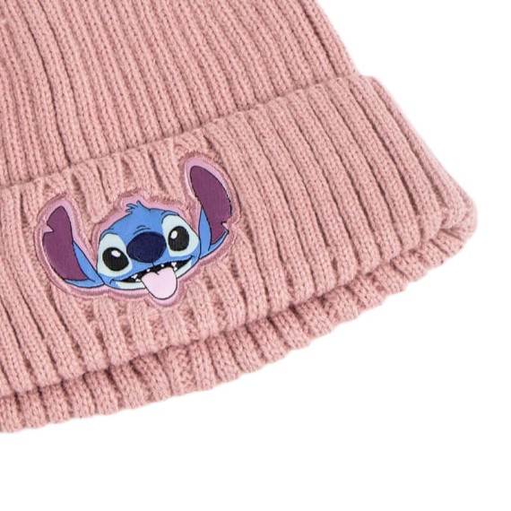 Conjunto Gorro e Cachecol STITCH Rosa | Ref. 299.2200010286