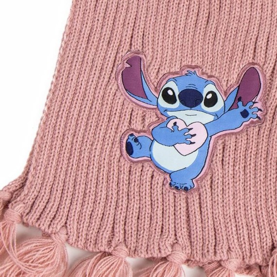 Conjunto Gorro e Cachecol STITCH Rosa | Ref. 299.2200010286