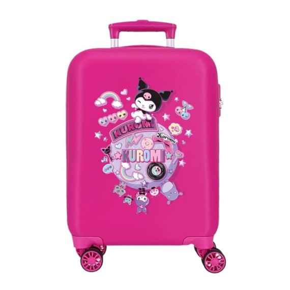 Mala de Cabine / Trolley 50cm 4R KUROMI Around the World Fúcsia | Ref. 186.4281313
