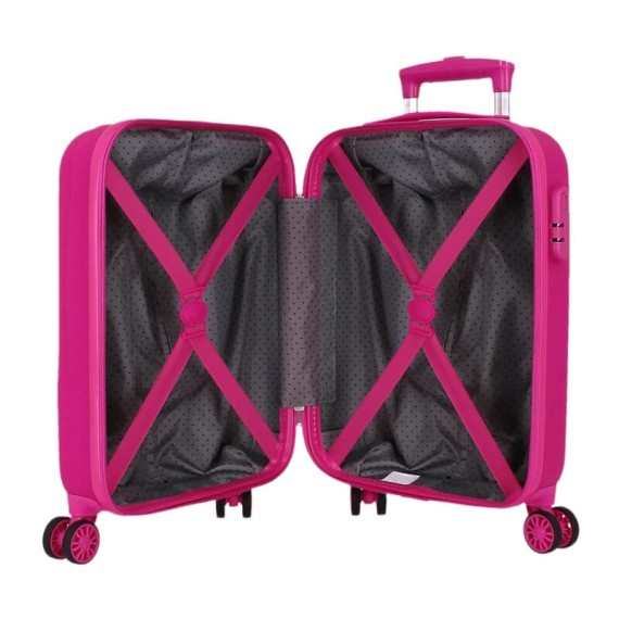 Mala de Cabine / Trolley 50cm 4R KUROMI Around the World Fúcsia | Ref. 186.4281313