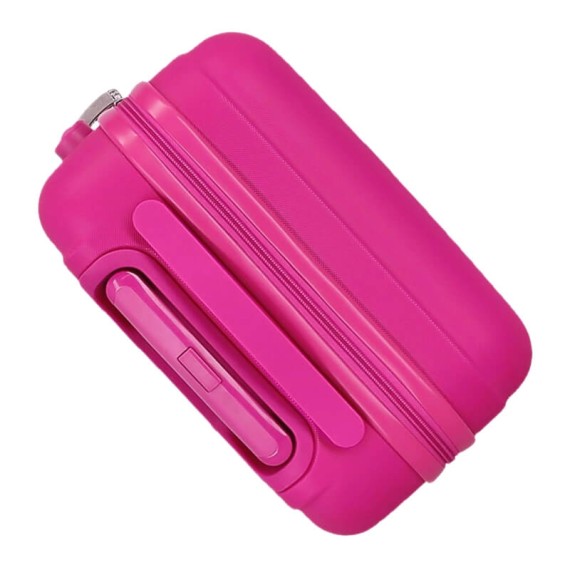 Mala de Cabine / Trolley 50cm 4R KUROMI Around the World Fúcsia | Ref. 186.4281313