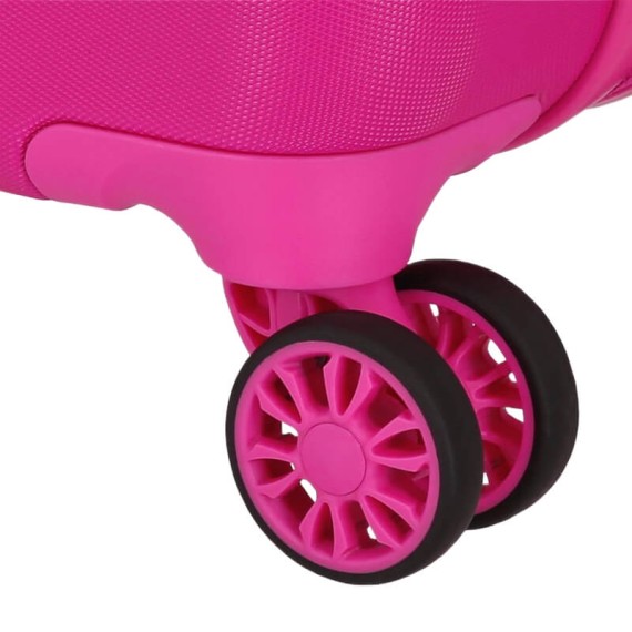 Mala de Cabine / Trolley 50cm 4R KUROMI Around the World Fúcsia | Ref. 186.4281313