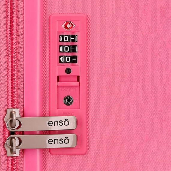 Mala de Cabine / Trolley 55cm 4R Enso STITCH Playful Fúcsia | Ref. 186.3199145