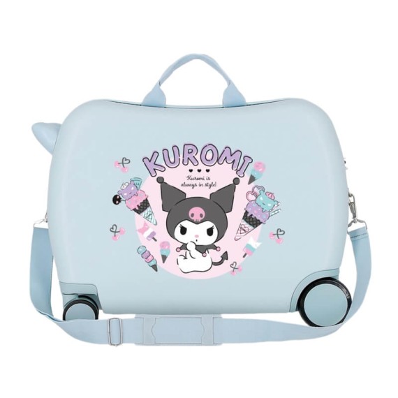Mala Infantil ABS 50cm 4R KUROMI Always in the Style Azul Claro | Ref. 186.4289818