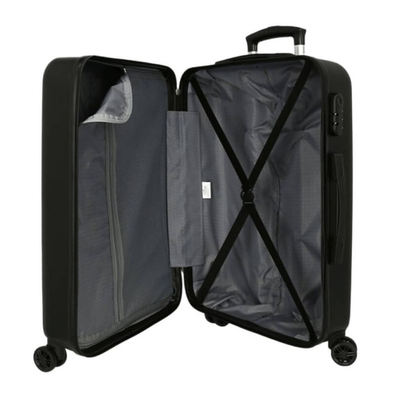 Mala de Viagem / Trolley Médio 65cm 4R KUROMI Wonder Fest Preta | Ref. 186.4281211